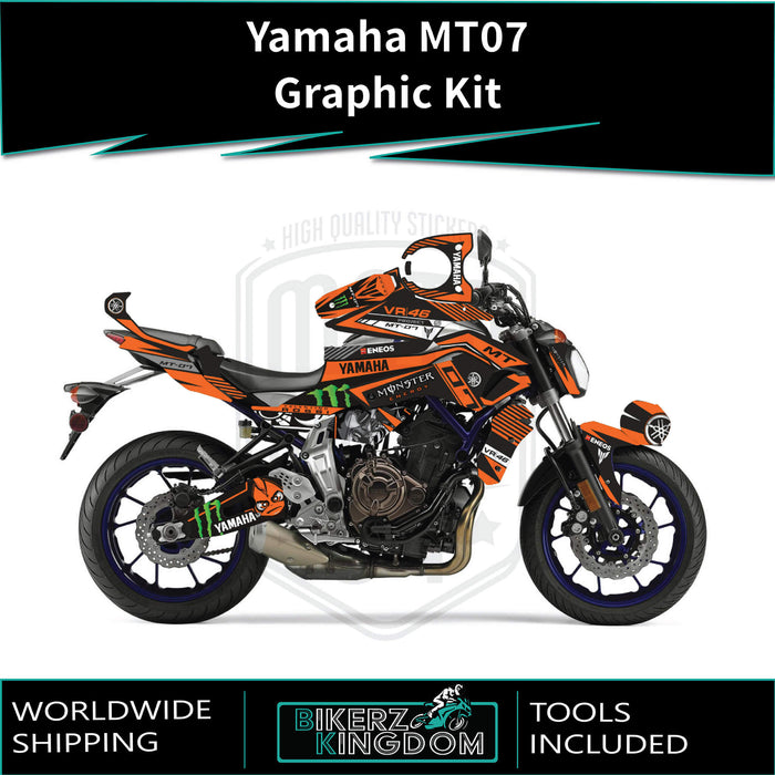 YAMAHA MT07 Rossi Design Graphic Kit 2014-2024