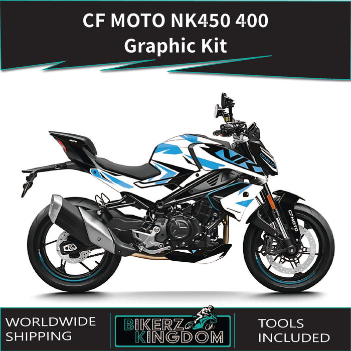 CF Moto NK450 2023-2024 Blues Theme Graphic Kit