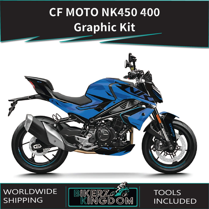 CF Moto NK450 2023-2024 Blues Theme Graphic Kit