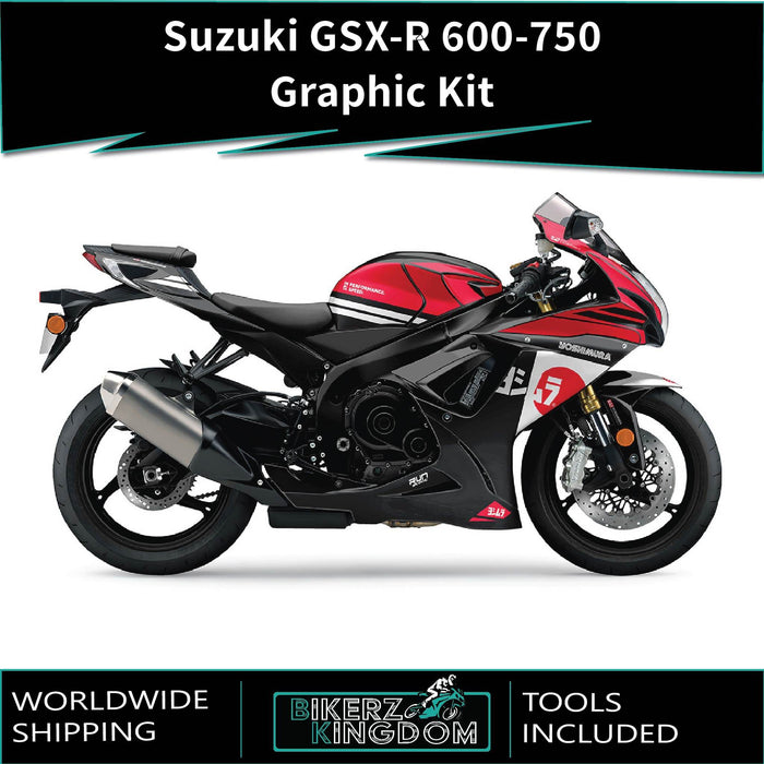 SUZUKI GSX-R 600 / 750 Graphic Kit fits GSX-R 600 2011-2024 Models