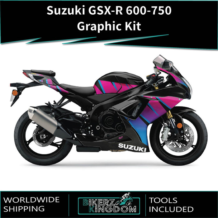 SUZUKI GSX-R 600 / 750 Graphic Kit fits GSX-R 600 2011-2024 Models