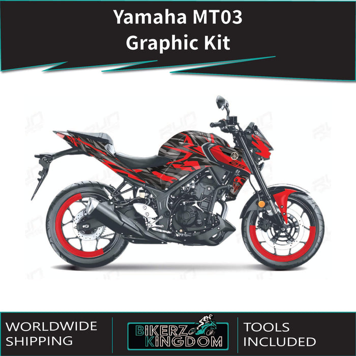 YAMAHA MT03 Funky Pinks Graphic Kit 2014-2024 Models