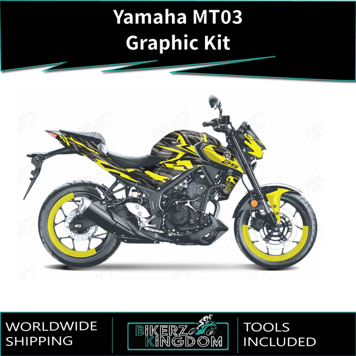 YAMAHA MT03 Funky Graphic Kit 2014-2024 Models