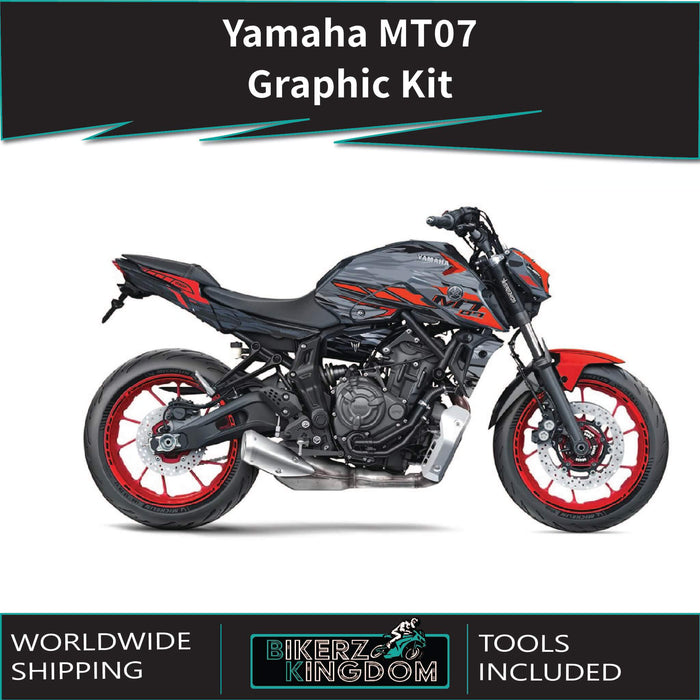 YAMAHA MT07 Graphics Kit 2014-2024 MT07 Decal Set