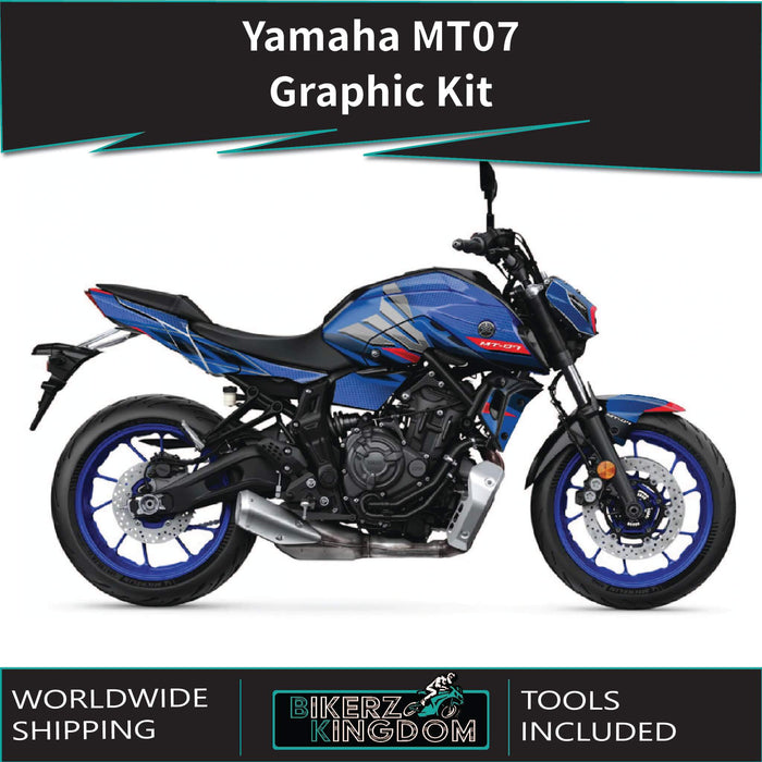 YAMAHA MT07 Graphics Kit 2014-2024 Wings Design MT07 Decal Set