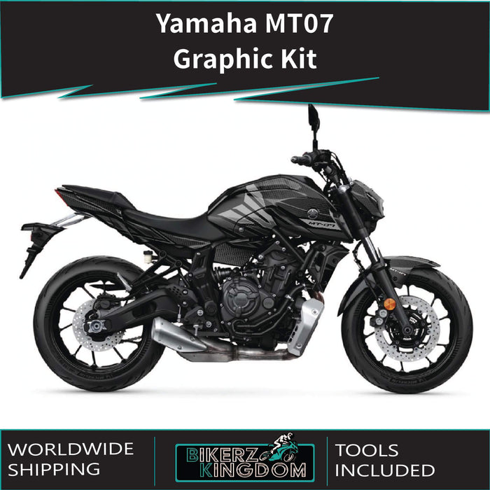 YAMAHA MT07 Graphics Kit 2014-2024 Wings Design MT07 Decal Set