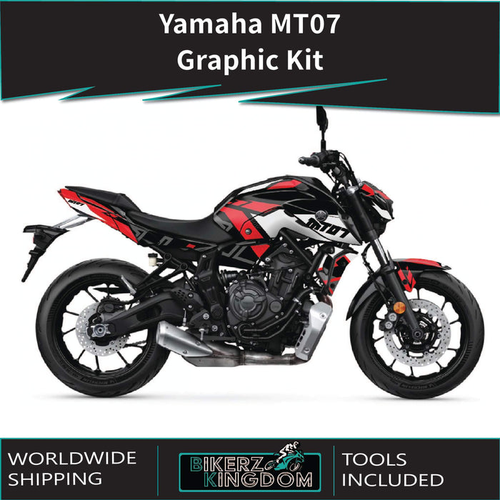 YAMAHA MT07 Graphics Kit 2014-2024 Design MT07 Decal Set