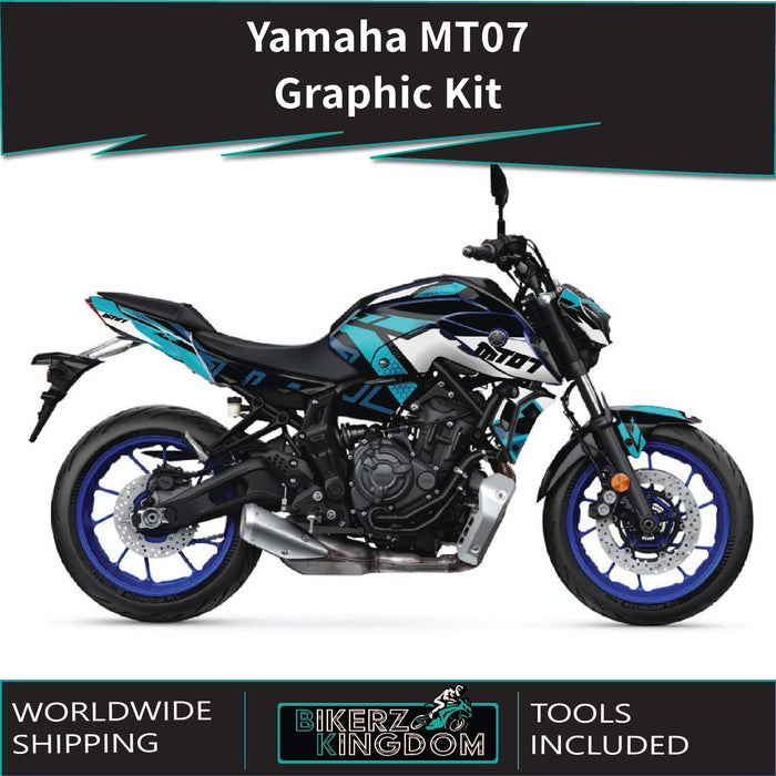 YAMAHA MT07 Graphics Kit 2014-2024 Design MT07 Decal Set