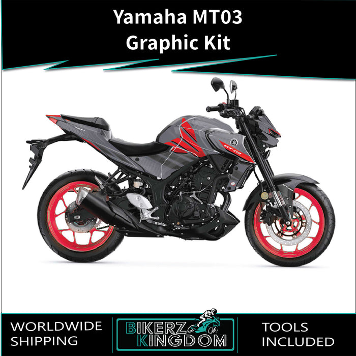 YAMAHA MT03 Funky Stripes Graphic Kit 2014-2024 Models