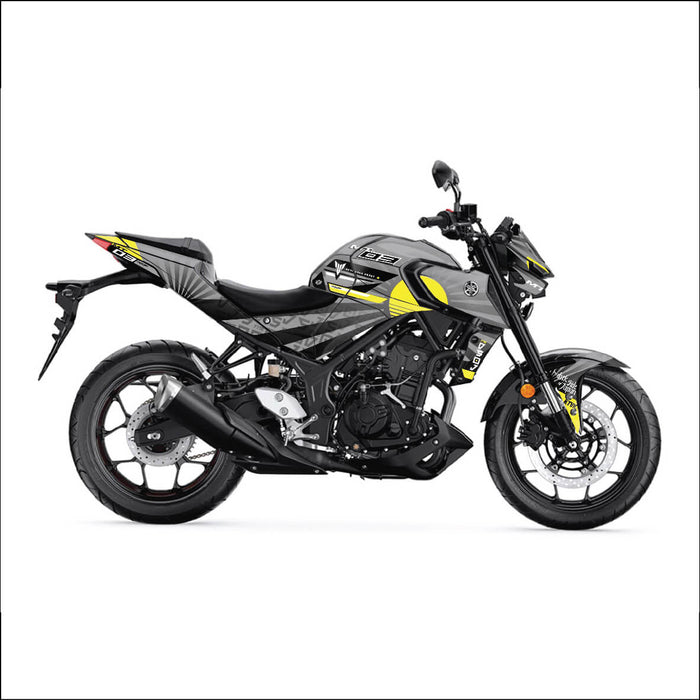 Il kit grafico Yamaha MT07 è adatto per decalcomanie grigie dal 2014 al 2017