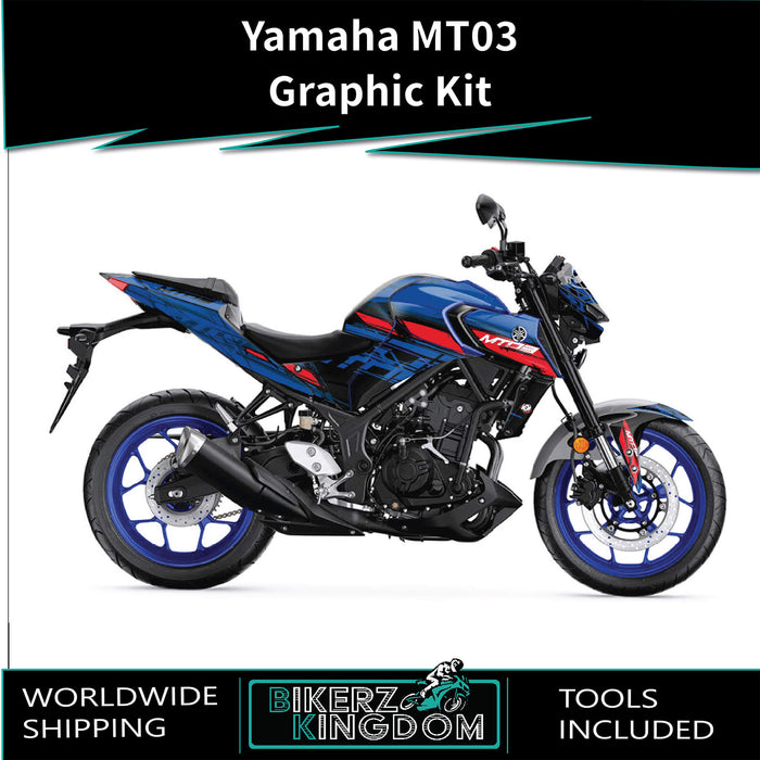 YAMAHA MT03 Graffiti Graphic Kit 2014-2024 Models