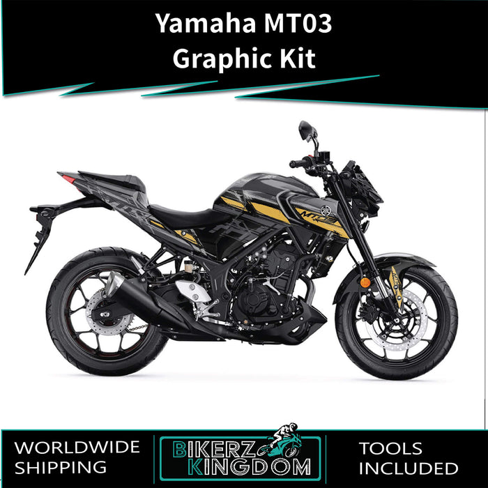 YAMAHA MT03 Graffiti Graphic Kit 2014-2024 Models