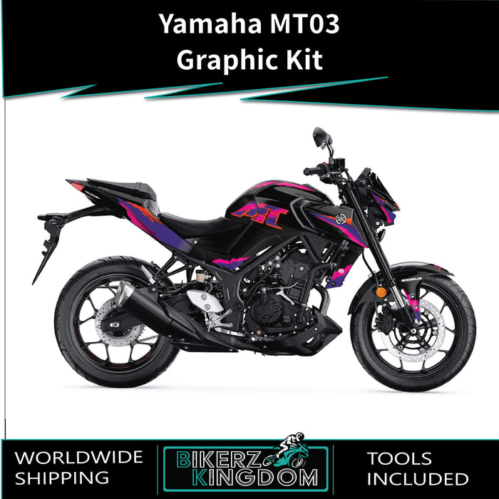 YAMAHA MT03 Vibrant Graphic Kit 2014-2024 Models