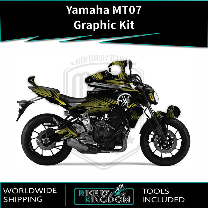 YAMAHA MT07 Graphics Kit 2014-2024 MGD4 Design MT07 Decal Set