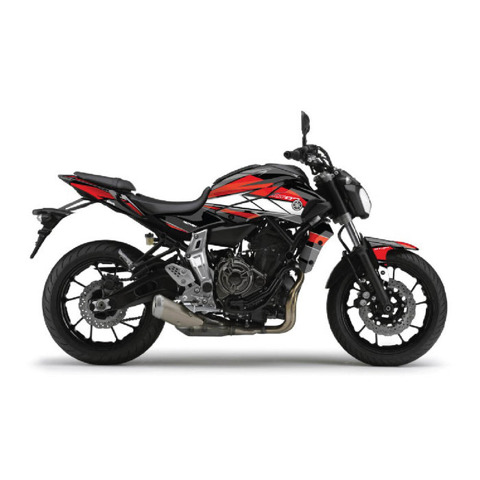 YAMAHA MT07 Red and grey Graphic Kit 2014-2024