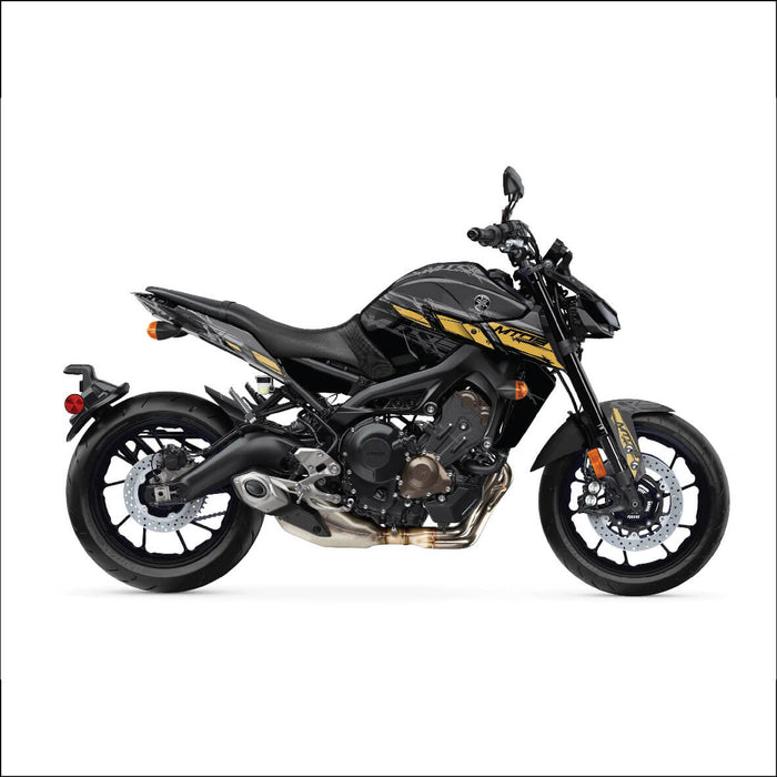 YAMAHA MT-09 Black Gold Graphic Kit 2014-2024