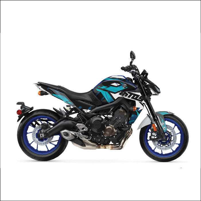 YAMAHA MT-09 Red Teal Blue Graphic Kit 2014-2024