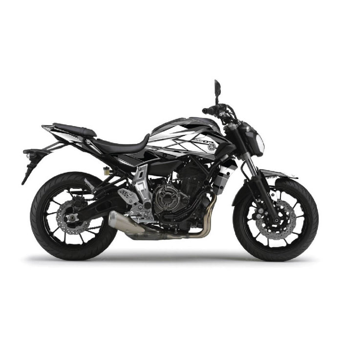 YAMAHA MT07 White and grey Graphic Kit 2014-2024