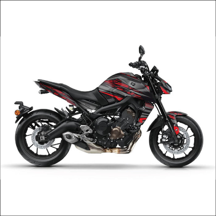 YAMAHA MT-09 Red Stripes Graphic Kit 2014-2024