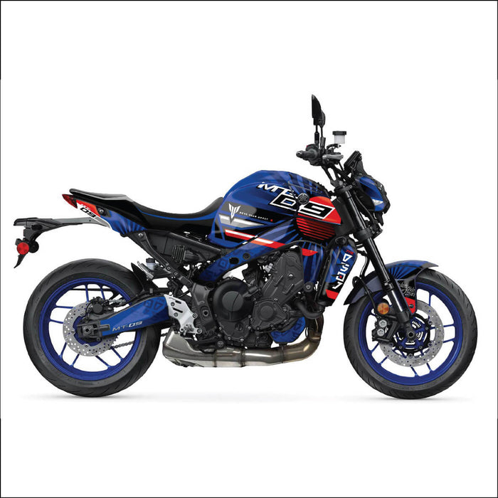 YAMAHA MT-09 Graphic Red and Blue Graphic Kit 2014-2024 Models