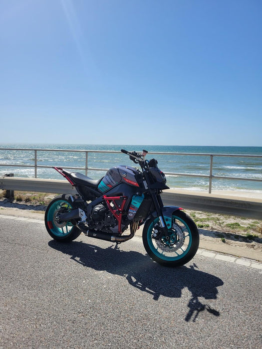 YAMAHA MT-09 Grey and Turquoise Graphic Kit 2014-2024