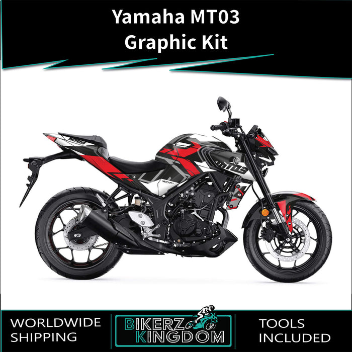 YAMAHA MT03 Graphic Kit 2014-2024 Models