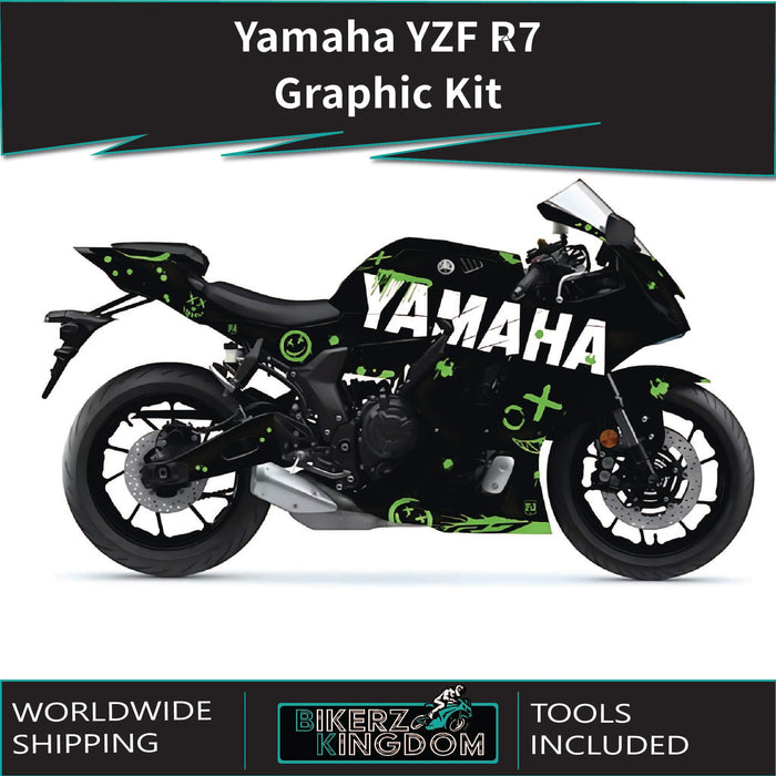 Il kit grafico Yamaha MT07 è adatto per decalcomanie grigie dal 2014 al 2017